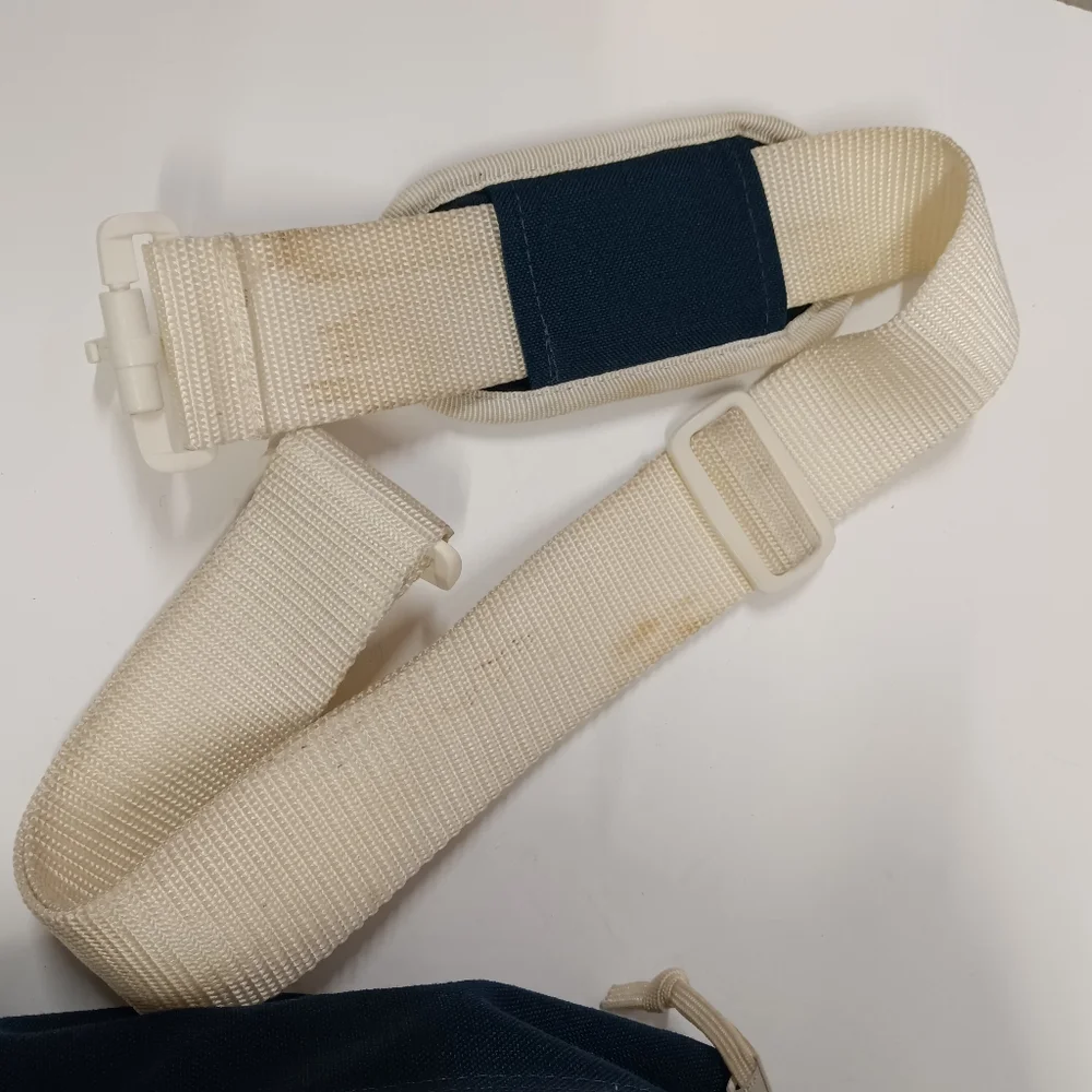 Vintage West Marine Navy/White Nylon Sailing Duffle Bag